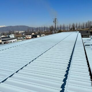 長野市 食品製造業　社屋・工場屋根塗装工事